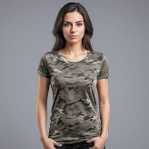 Camo Burnout Tee Shirt Factory In Bangladesh